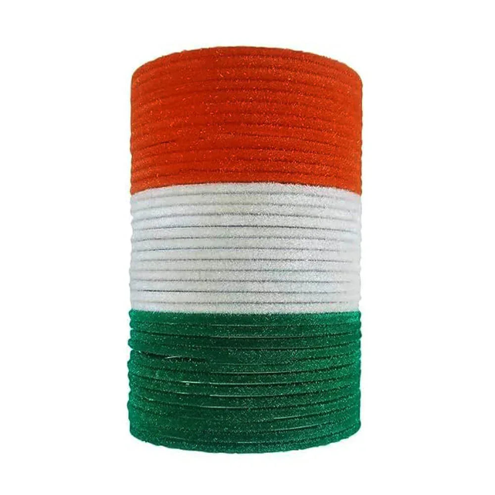 tiranga_velvet_bangle1 - The Golden Cascade